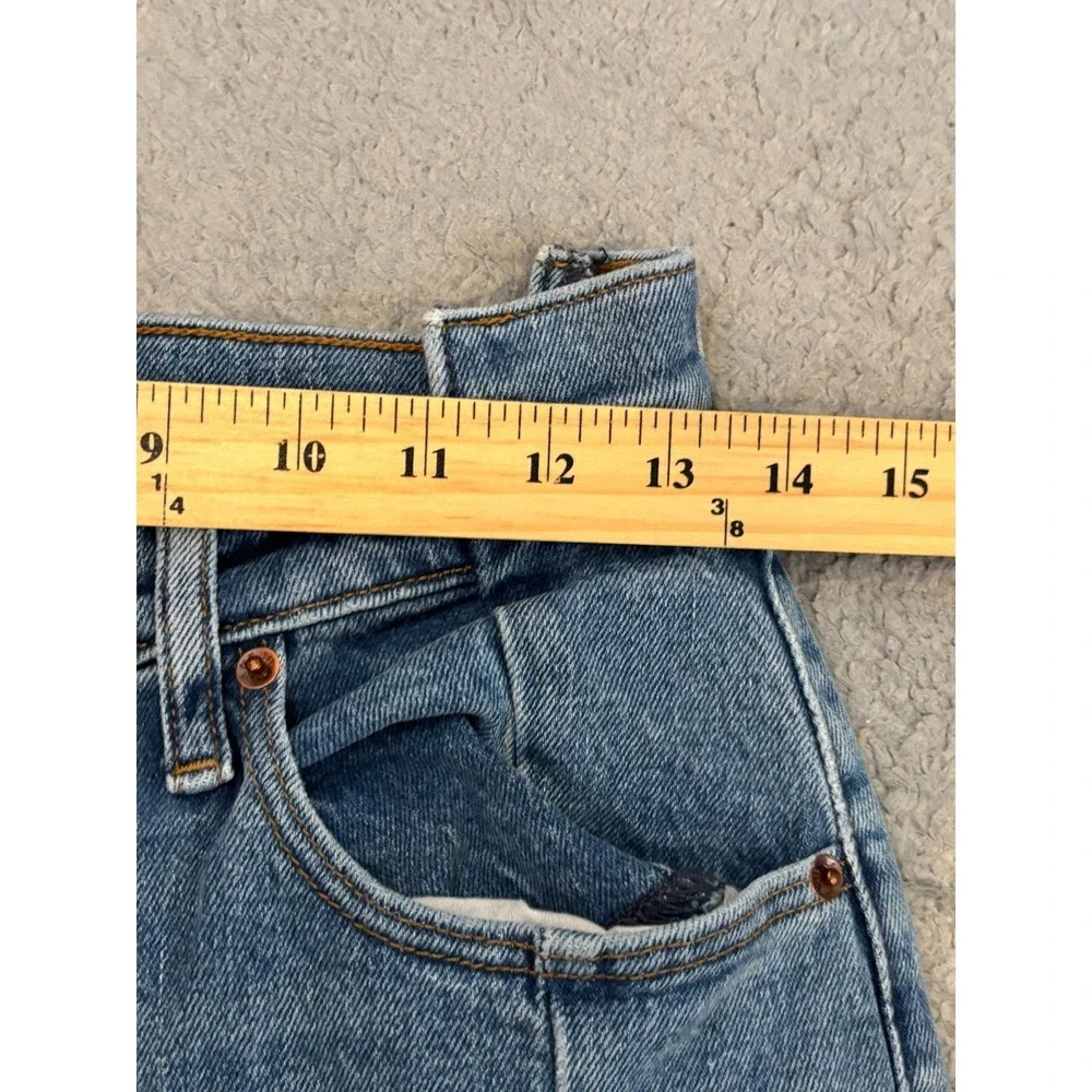Abercrombie & Fitch Jeans Womens 28/6 90s Ultra High Rise Light Wash Blue Denim